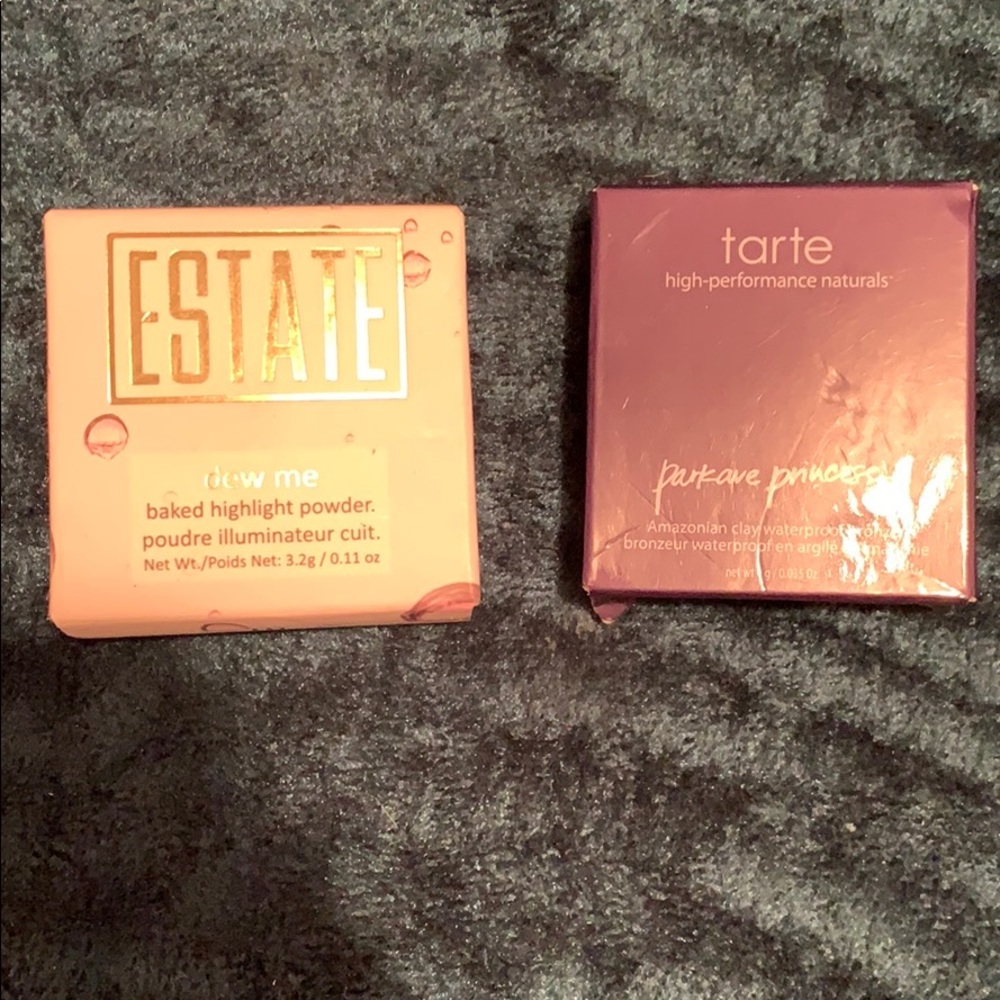 Estate highlighter & Tarte Bronzer